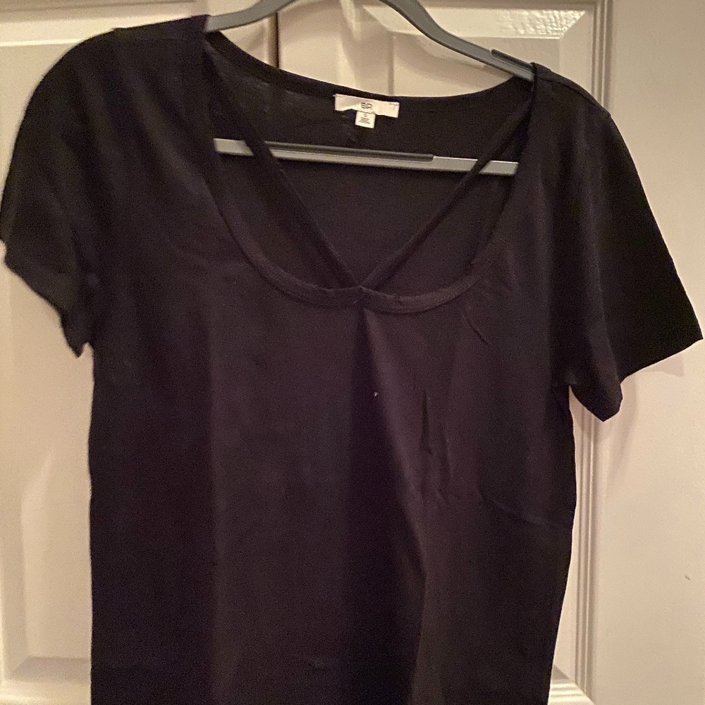 bp Strappy Black Tee